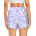 thumbnail image 2 of Lsque Rainbow Scales Printed Women's Running Shorts with Liner Pockets,Elastic Quick Dry Workout Athletic Gym Yoga Shorts,Womens High Waist Shorts-Medium, 2 of 9