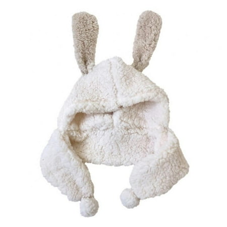 

URMAGIC Toddlers Baby Girls Boys Rabbit Ears Beanie Cap Winter Warm Caps Scarf Woolen Earflap Hood Warm Caps 2-8 Years