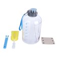 thumbnail image 1 of Botella de agua de gran capacidad, taza de agua de plástico de verano para viajes de oficina, deportes al aire libre, ciclismo, 1500ml, 1 of 5