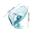 thumbnail image 3 of Leaf-Shape Self Draining Soap Holder with Suction Cup Base for Bathroom Sink No Drill Plastic Bar Soap Rack for Sponge and Brush Clear Green, 3 of 6