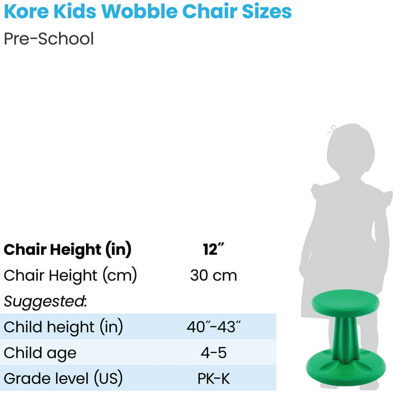  Kore Kids Wobble Chair - Flexible Seating Stool for