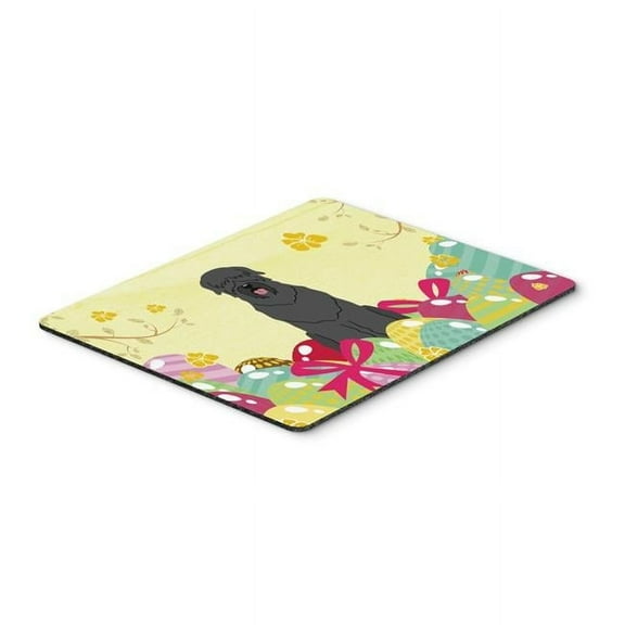 Easter Eggs Black Russian Terrier Mouse Pad, Hot Pad or Trivet