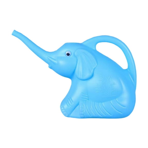 figatia Elephant Shaped Watering Can ,Plant Waterer ,Small ,Cute Cartoon Lightweight Watering Pot 2L for Garden Flower Indoor Outdoor Blue