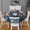 thumbnail image 2 of Pioneer Flower Floral Print Pattern Round Tablecloth 60"x60",Wrinkle Wipeable Table Cloth for Kitchen Dining Room Picnic Patio Party, 2 of 6
