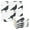 Black Crows, variant on Dailycode 6 Packs Kitchen Dish Towels Soft Absorbent Dish Cloths Orange Persimmons Blue Vines 11"x11"