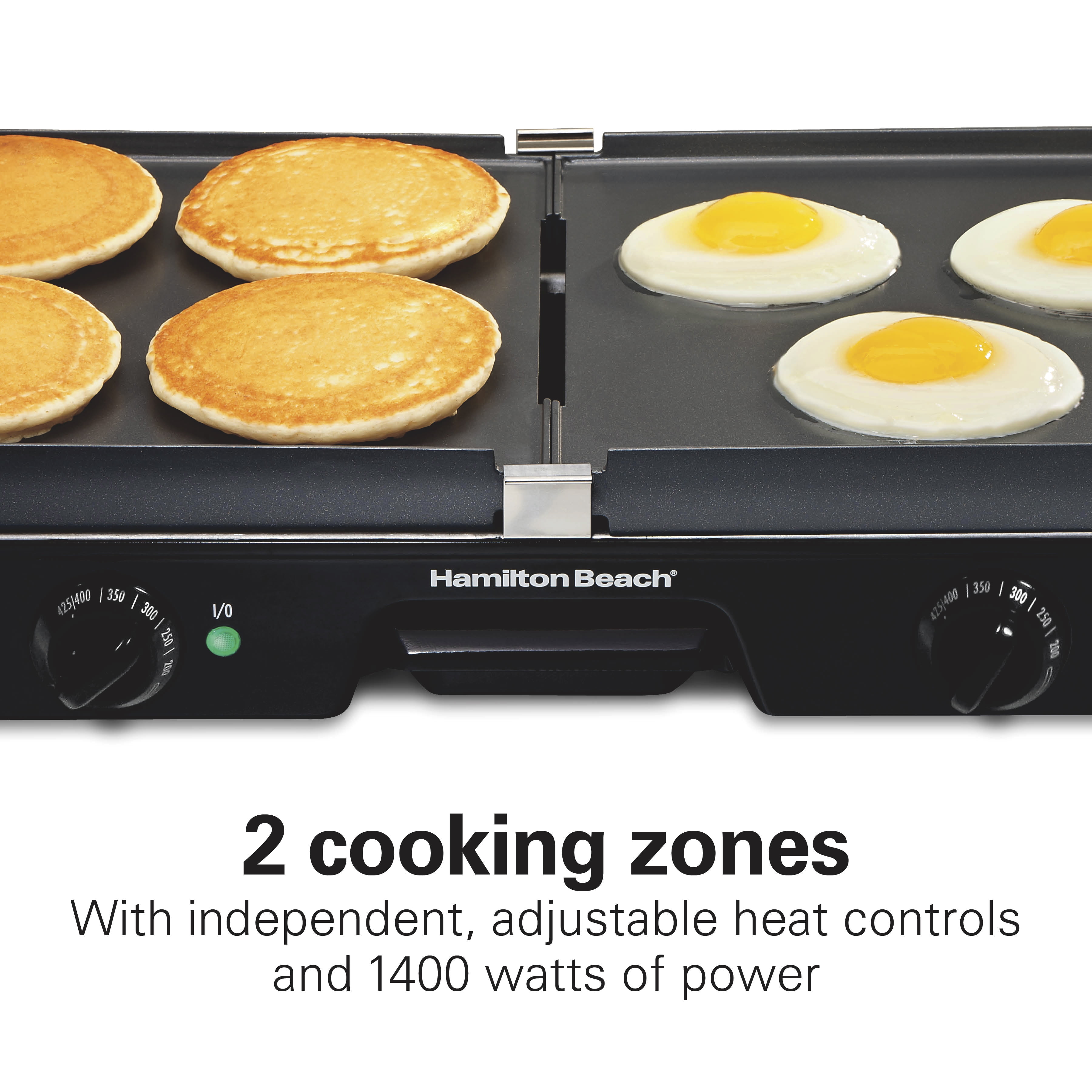 Hamilton Beach 3-in-1 Indoor Grill and Electric Griddle,Grill and Bacon  Cooker Combo,Opens 180 Degrees to Double Cooking Space