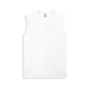 Yazbek Men's Heavy Weight (5.9-Ounce) Crew Neck Sleeveless Muscle T-Shirt - White