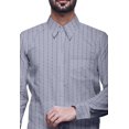 thumbnail image 4 of BESTMAN Printed Formal Shirts For Men Slim Fit Spread Collar Cotton Shirt, 4 of 5