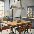 thumbnail image 2 of DENEST Rustic Adjustable 4-Light Pendant Light with Glass, 2 of 12