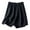 Black, variant on Baberdicy Women's Pants 2024 Summer Women's Loose Straight Barrel High Waist Slim Solid Color Shorts Shorts for Women Black