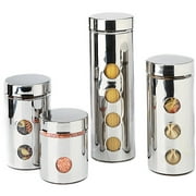 Bistro Collection Round Canister 4-Piece Set