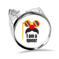thumbnail image 1 of Anillo de compromiso de amor ajustable Arcoiris Unbranded M, 1 of 3