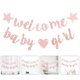 thumbnail image 5 of Bienvenido Baby Banner Baby Shower Hanging Flag Banning Género Revelación Decoración de la fiesta, 5 of 5