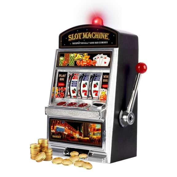 Trademark Games Real Slot Machine with Realistic Jackpot Lights and Sounds