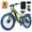 Green, variant on ESKUTE C300 Electric Bike for Adults, 1500W Peak Motor, 32MPH Fast Ebike, 48V 20.8Ah Battery Up to 80 Miles, 26"x4.0" Fat Tire, Full Suspension, 8-Speed Blue, With Phonebag & Lock, UL2849