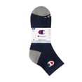 thumbnail image 2 of Champion Men’s Ankle Socks 6 Pack – Half Terry Cushion, Moisture-Wicking, Arch Support, Stretch Comfort, Sizes 6–12.5, 2 of 7