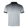 thumbnail image 4 of Penkiiy T-Shirts à Pois Dégradés pour Hommes Col Rabattu Bouton Sport Manches Courtes Col Rabattu Mode Décontractée L Gris, 4 of 5