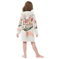 thumbnail image 7 of FORMRS Niños Bathrobe Unisex Hooded Robe Soft Plush Pajamas Sleepwear, Size 7-9T, Yellow Cute Flower, 7 of 7