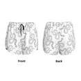 thumbnail image 4 of Disketp Hand Drawn Snake Print Women's Shorts Workout Shorts for Athletic Gym Running Shorts with Phone Pockets Small, 4 of 8