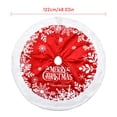 thumbnail image 2 of 48 Inches Christmas Tree Skirt Red Xmas Tree Ornaments Christmas Tree Mat For Hoilday Party Home Decorations, 2 of 6