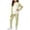 Green, variant on YUANxueke Girls 2-Piece Fleece Outfit Sets Color Block Long Sleeve Crewneck Top & Cuffed Pant Casual Thermal Loungewear
