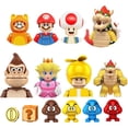 thumbnail image 2 of Bloques de construcción de Super Mary Series, juguetes de figuras de acción Mini, Mario Bros, Luigi, Bowser, Yoshi, Peach, Toad, Donkey Kong, KDL815, WM6103 hola suerte unisex, 2 of 2
