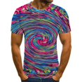 thumbnail image 1 of Summer Men's T-Shirts 3D Printing Hot Selling Graphics Colorful Geometric T-Shirt, 1 of 5