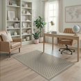 thumbnail image 2 of ODIKA Hallway Taupe Entry Geometric Trellis Bordered Lattice Grid Hallways Non-Slip Chair-Friendly for Home Office, Gaming Room, Under Desk, 2 of 7