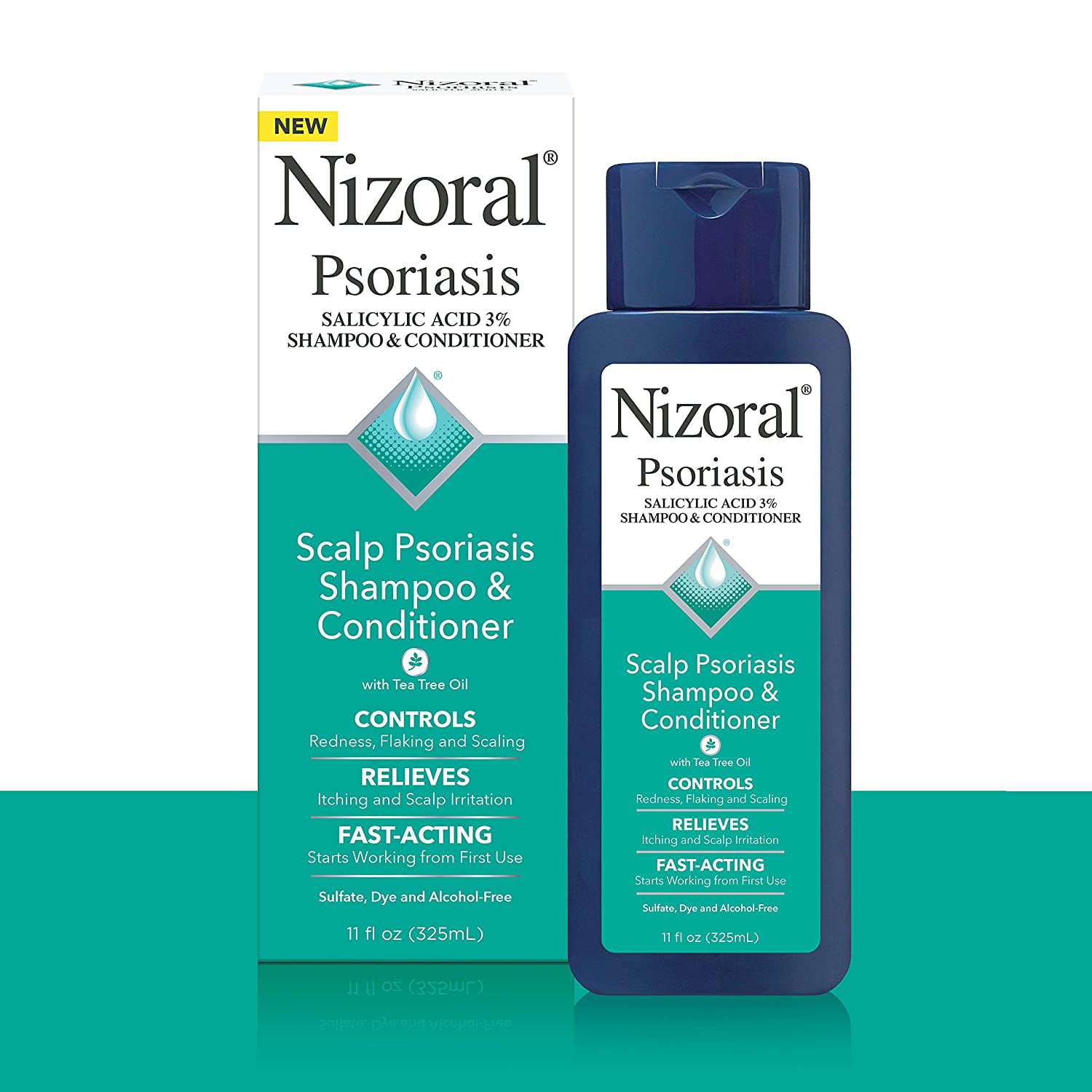 Reparation mulig sløring Intensiv Nizoral Scalp Psoriasis Shampoo & Conditioner, 11 Ounce - Walmart.com