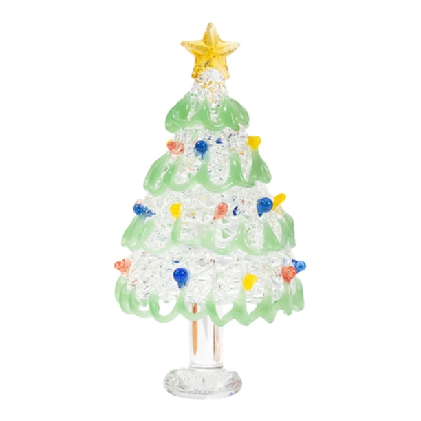 Estatuilla de árbol de Navidad, estatua de árbol de Navidad, adorno de escritorio, colección, decoración navideña, decoración de árbol de Navidad para