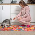 thumbnail image 3 of Pioneer Flower Floral Print Pattern Kitchen Rugs Sets Of 2, Anti Fatigue Non Slip Washable Floor Mats for Kitchen Sink Laundry, 17X30 Inch + 17X47 Inch, 3 of 6