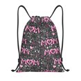 thumbnail image 1 of Xecao Lovely Mom Ever Pattern Sports Drawstring Backpack - String Swim Gym Bag with Wet Proof Pocket for Women&Men-Medium, 1 of 6