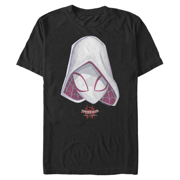 Men's Marvel Spider-Man: Into the Spider-Verse Spider-Gwen Hood Graphic Tee Black 2X Large