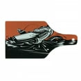 thumbnail image 1 of Sea Monster Cutting Board, Gigantic Creature Devouring a Boat with Fisherman Mystical, Decorative Tempered Glass Cutting and Serving Board, in 3 Sizes, by Ambesonne, 1 of 2