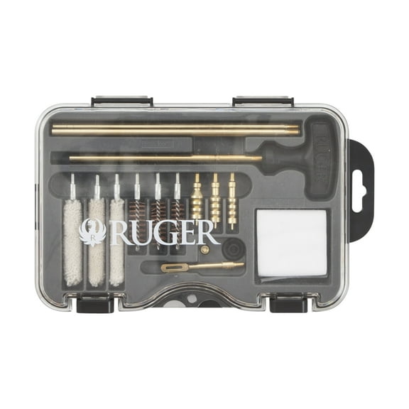 Ruger Universal Short Gun Cleaning Kit, Brass Cleaning Rods, Multi Caliber, 0.22 Cal and up, 27836