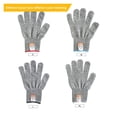 thumbnail image 4 of Anti Cut Proof Gloves Gray Black Household Food Grade HPPE Cut Resistant Level 5 Safety Working Gloves Security Protection, 4 of 6