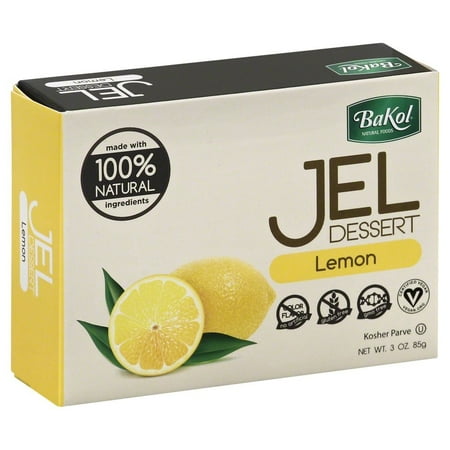 Bakol 100% Natural Gel Dessert Lemon, 3 oz