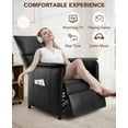 thumbnail image 6 of Studyset Electric Adjustable Recliner Sofa, Elertric Recliner Chair with Memory Function PU Leather, Adjustable Single Recliners Sofa with Remote Control for Adults, Home Theater Seating &Armchair, 6 of 8
