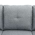 thumbnail image 5 of Grey Linen Living Room Sofa Set, 5 of 8