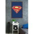 thumbnail image 2 of DC Comics - Superman - Classic Logo Wall Poster, 22.375" x 34", Framed, 2 of 2