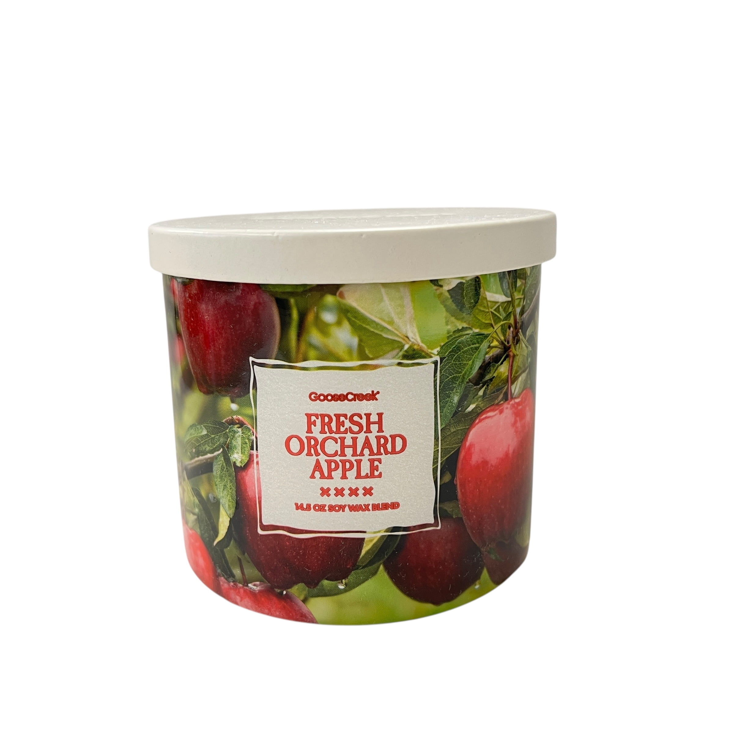 Goose Creek Fresh Orchard Apple Scented 3 Wick Candle 14.5 oz