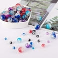thumbnail image 7 of 150Pcs 5 Styles Baking Painted Crackle Glass Bead Strands Round Mixed Color 30pcs/style, 7 of 7