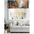 thumbnail image 5 of Deer Forest Waterfall Valances for Windows, Rod Pocket Kitchen Valance Curtains - Soft & Washable Small Window Treatment for Living Room,&nbsp;Bathroom, Nature Fall , 42x12 Inch, 1 Panel, 5 of 9