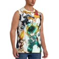 thumbnail image 2 of My Hero Academia Mha Anime Men's Tank Top Lightweight Summer Sleeveless Tee Shirt Muscle Tank Tops Workout T-Shirts Casual Athletic Undershirts, 2 of 7