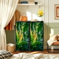 thumbnail image 6 of 4 Drawer Vertical Storage Dresser corn plant field with Wood Top Fabric Pull Drawers, 6 of 8
