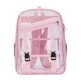 thumbnail image 2 of MMJ Transparent Jelly Backpack PVC Clear Cartoon Bag Lightweight Large Capacity for Travel 12.20x16.93x5.91in, 2 of 6