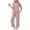Pink, variant on felwors Two Piece Sets for Women Casual Travel Vacation Outfits Summer Wide Leg Crop Pants Lounge Sets Pink, S