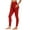 Red, variant on aidice Womens Yoga Leggings with Pockets High Waisted Comfy Bottom Pants Stretchy Slim Fitted Trousers