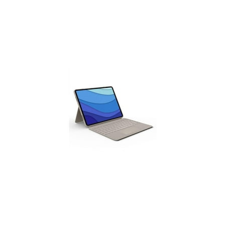 Logitech - Combo Touch Keyboard Folio for Apple iPad Pro 12.9" (5th Gen) with Detachable Backlit Keyboard - Sand