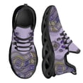 thumbnail image 1 of Zapatillas ligeras con cordones y plataforma con estampado de huellas de perro de Bohemia para mujer, zapatillas cómodas para correr, tenis para mujer, 1 of 6